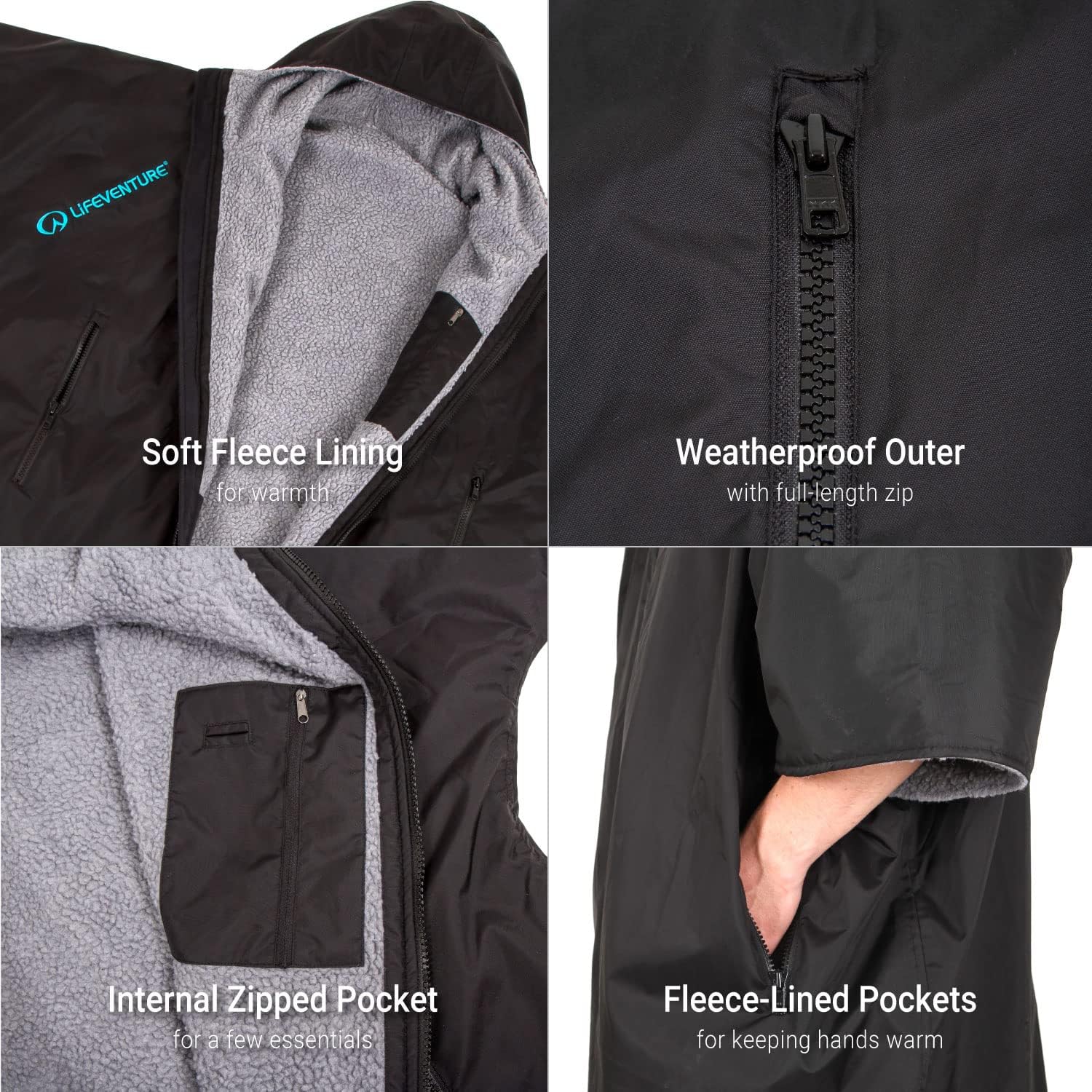 Lifeventure Lifeventure Changing Robe - Fleece Lined - X-Large