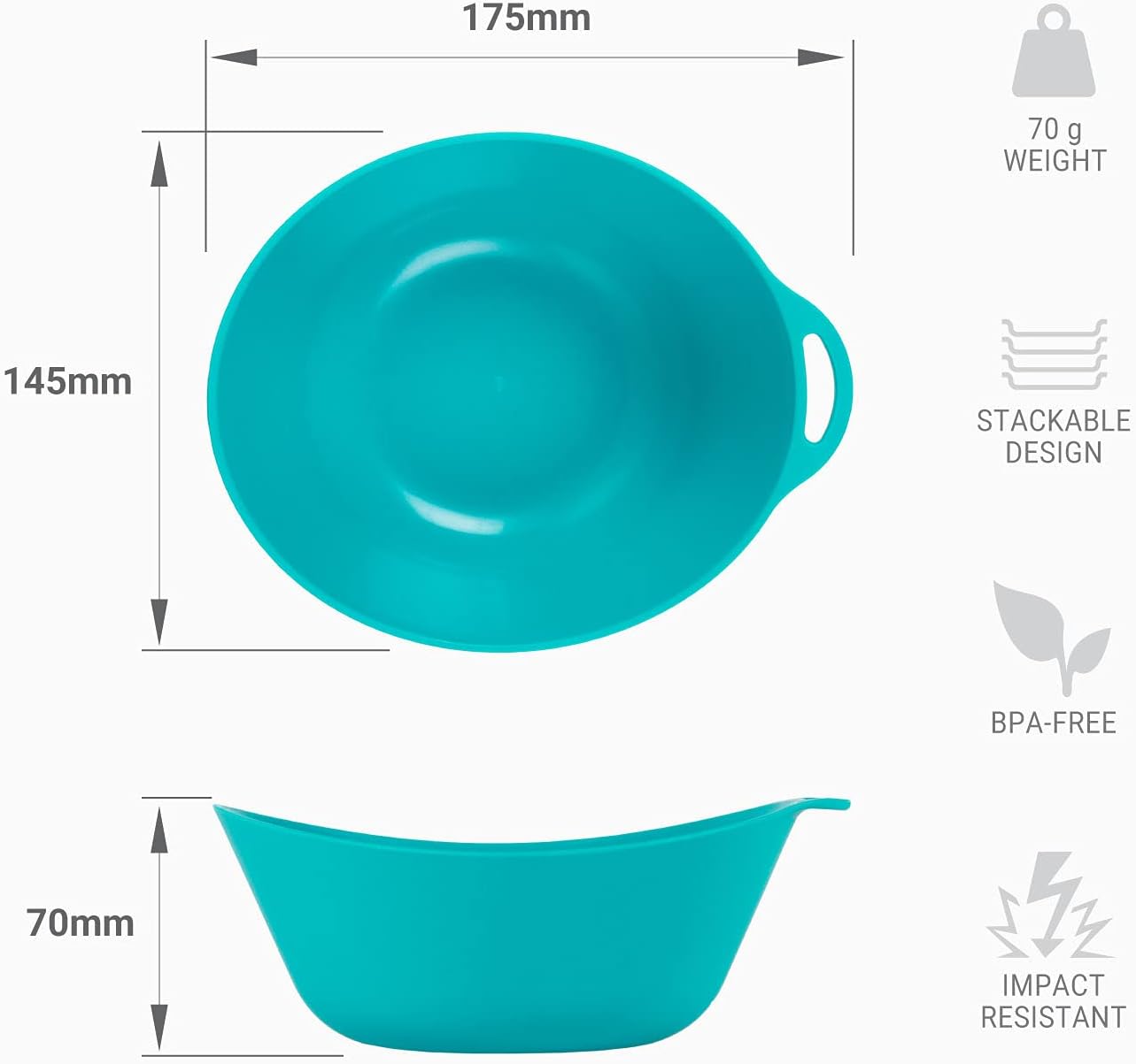 Lifeventure Lifeventure Ellipse Bowl - Teal