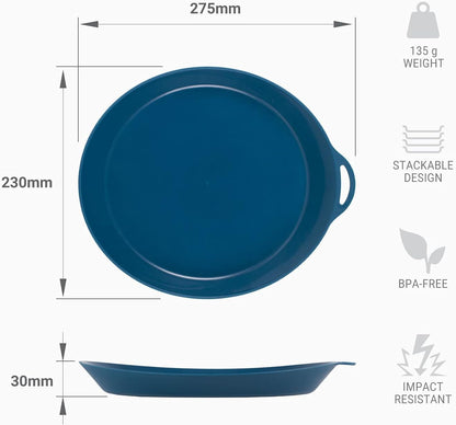 Lifeventure Lifeventure Ellipse Plate - Navy Blue