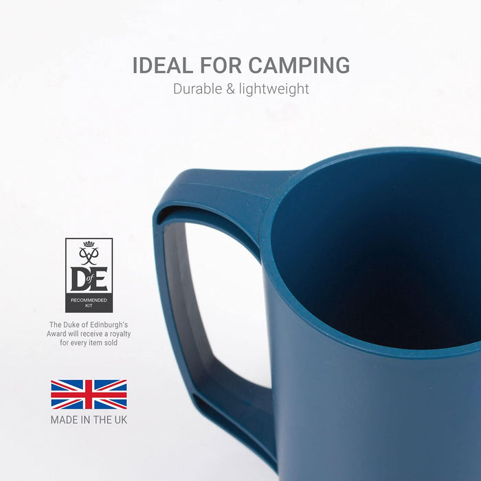 Lifeventure 75730 Ellipse Reusable Mug for Camping, Travel & Outdoor - Navy Blue