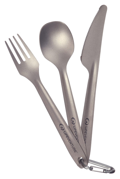 Lifeventure Lifeventure Superlight Titanium Cutlery Set