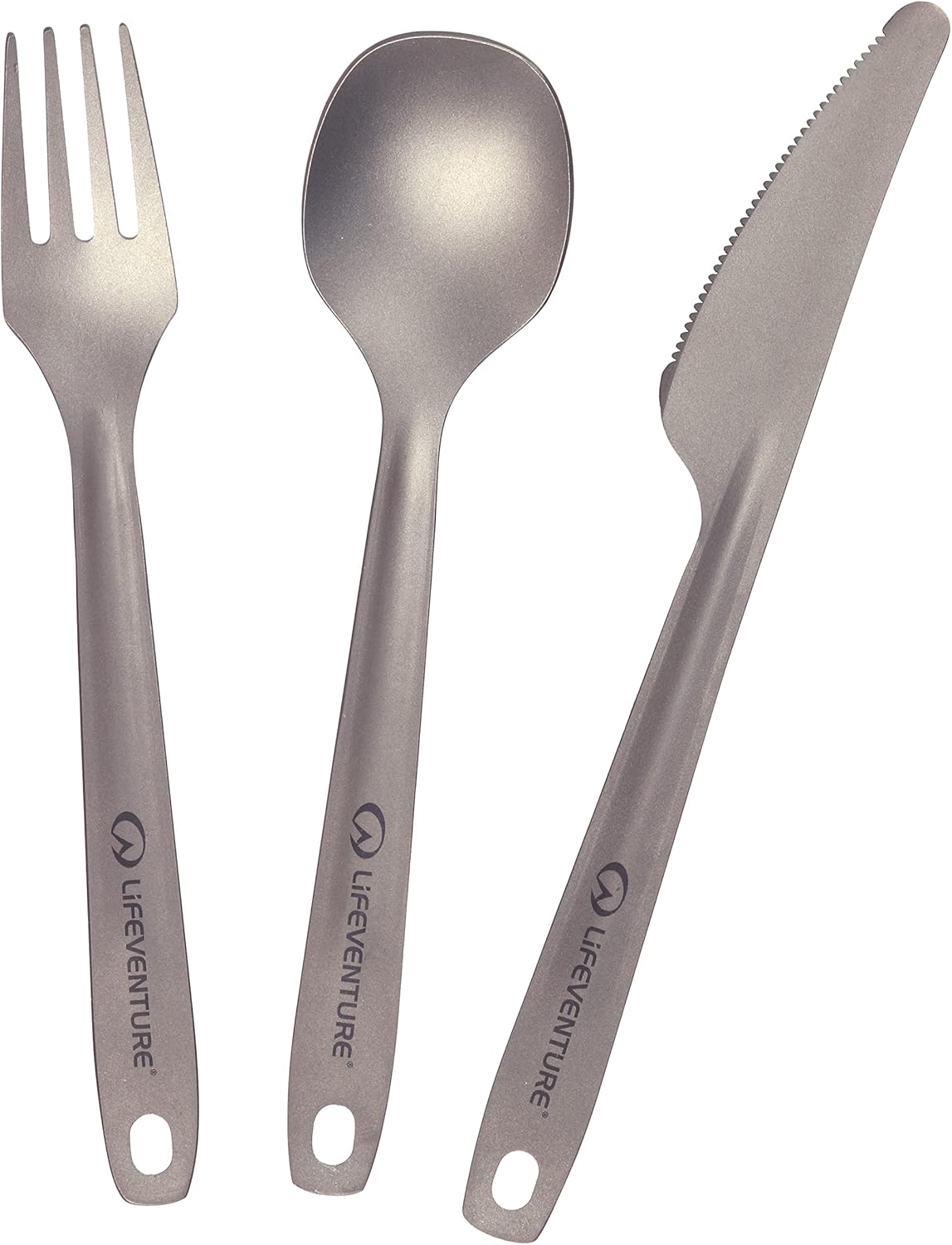 Lifeventure Lifeventure Superlight Titanium Cutlery Set