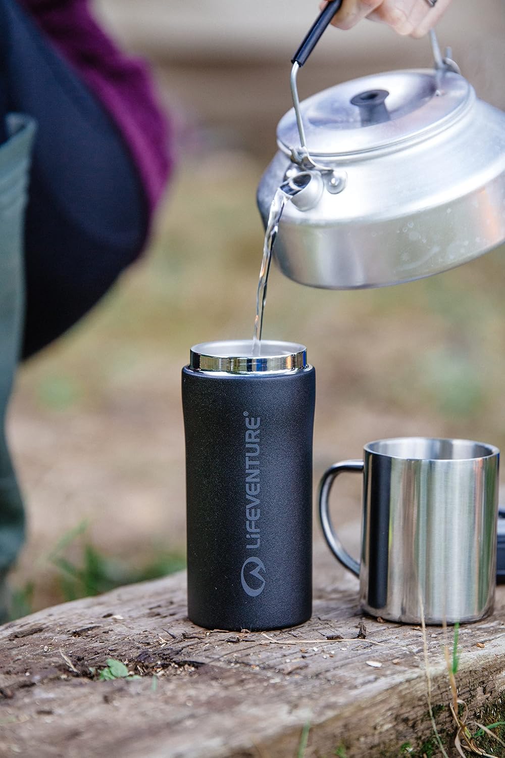 Lifeventure Lifeventure Thermal Mug - Matt Black