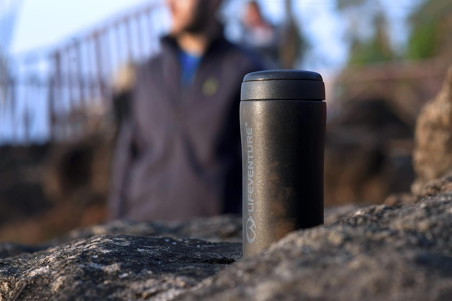 Lifeventure Lifeventure Thermal Mug - Matt Black