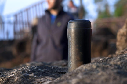Lifeventure Lifeventure Thermal Mug - Matt Black