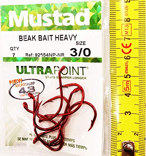 Mustad Mustad Mustad Beak Hooks, Big Red 3/0