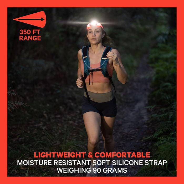 Knog Knog Bilby Run 400 Head Torch - Coral