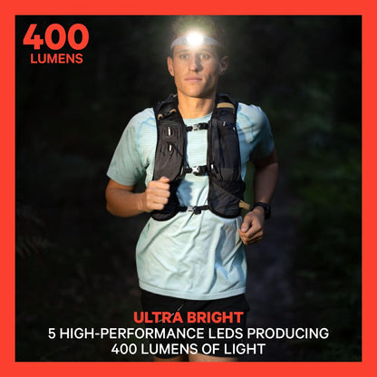 Knog Knog Bilby Run 400 Head Torch - Coral