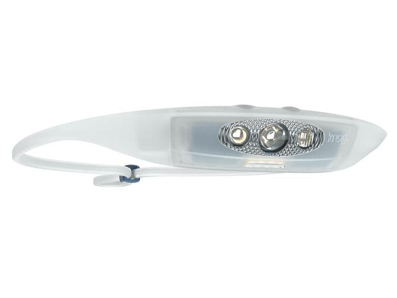 KNOG Bandicoot Run Silicone Rechargeable Headlamp - 250 Lumen, LED Head Lamp w/ 5 Modes, Waterproof Headlamp Flashlight for Outdoor, Camping & Hiking Gear w/Comfortable Reading Light - Blue