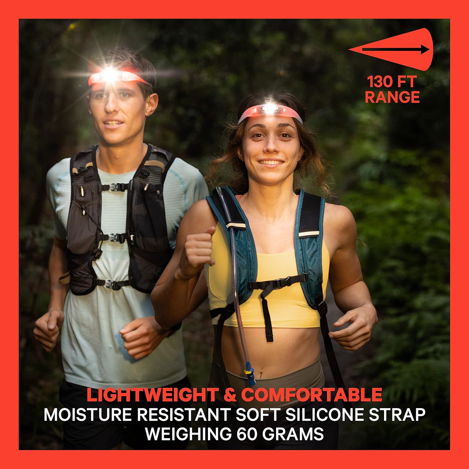 Knog Knog Bandicoot Run 250 Head Torch - Coral