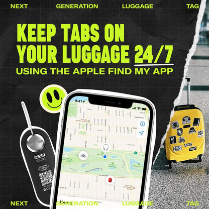 Knog Scout Twin Pack Smart Tag Luggage Tag,Tracker & 85dB Alarm – Rechargeable Luggage Tag Compatible with iOS App & Apple Find MY,Digital Contact Info,Remote Chime,Low Battery Alerts