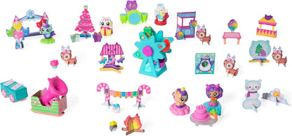 DreamWorks Gabby’s Dollhouse Advent Calendar, 24 Surprise Toys with Figures, Stickers and Doll’s House Accessories, Kids’ Toys for Girls and Boys Aged 3+