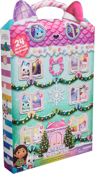 DreamWorks Gabby’s Dollhouse Advent Calendar, 24 Surprise Toys with Figures, Stickers and Doll’s House Accessories, Kids’ Toys for Girls and Boys Aged 3+