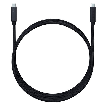 Razer Thunderbolt 4 Cable - Thunderbolt 4 Cable (Up to 40 Gigabits per second, up to 8K Resolutions, up to 100W Charging, Ultimate Compatibility) Black | 0.8M