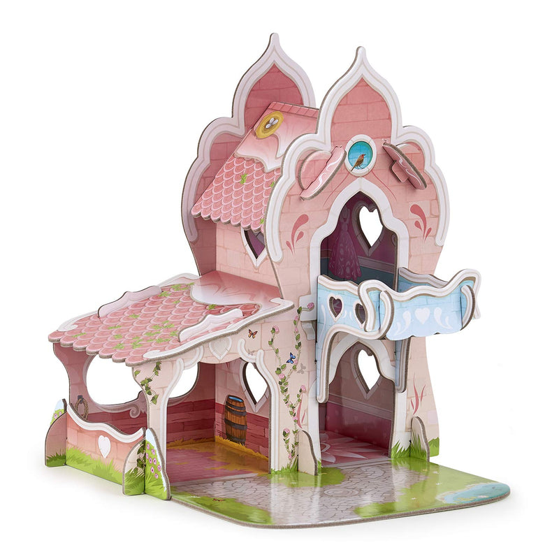 Papo Mini Figur 33105 Mini Princess Castle Cardboard Environment, Multicolour, One Size