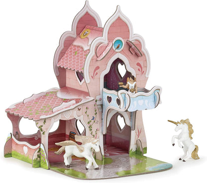 Papo Mini Figur 33105 Mini Princess Castle Cardboard Environment, Multicolour, One Size