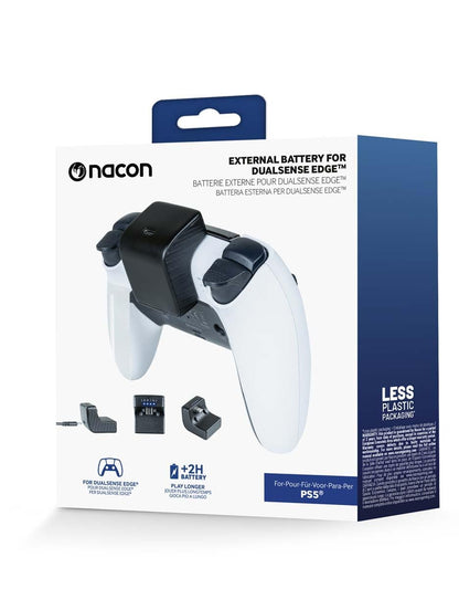 Nacon PS5 Edge Controller Battery Pack, 2H Extra Battery Life, USB-C, Compact Design