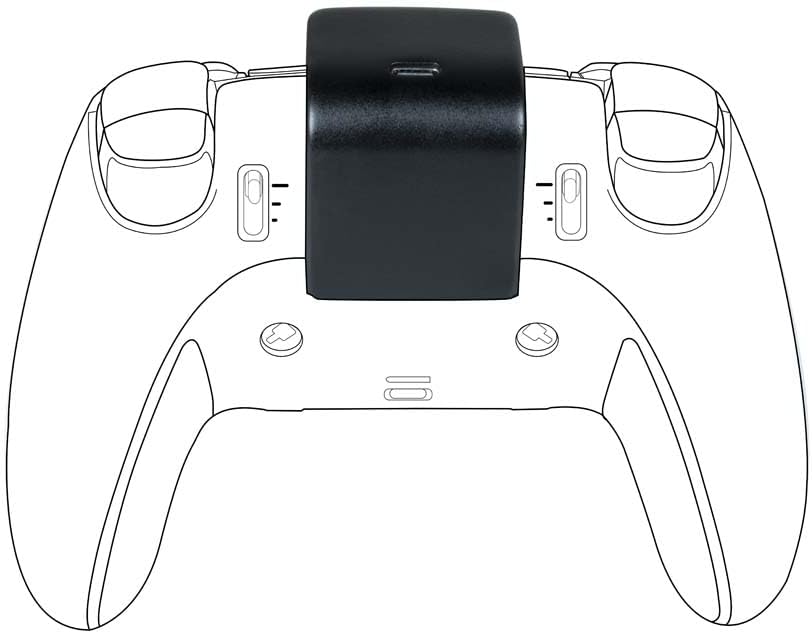 Nacon PS5 Edge Controller Battery Pack, 2H Extra Battery Life, USB-C, Compact Design
