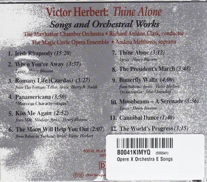 Victor Herbert - Thine Alone: Songs & Orchestral Works