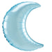 amscan- Palloncino a Forma di Mezzaluna Blu in Lamina da 35 "-1 pz, 4184499