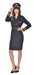 amscan - Costume da Capitan Lady da Donna, Taglia 16-18, Multi, Confezione da 2