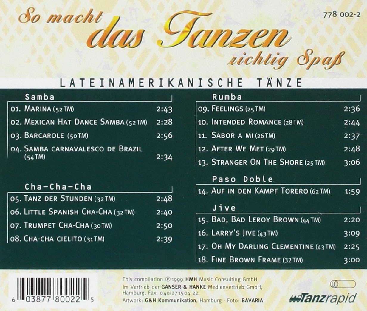 So Macht Das Tanzen Richtig Spass: Lateinamerikanische Tanze / Various