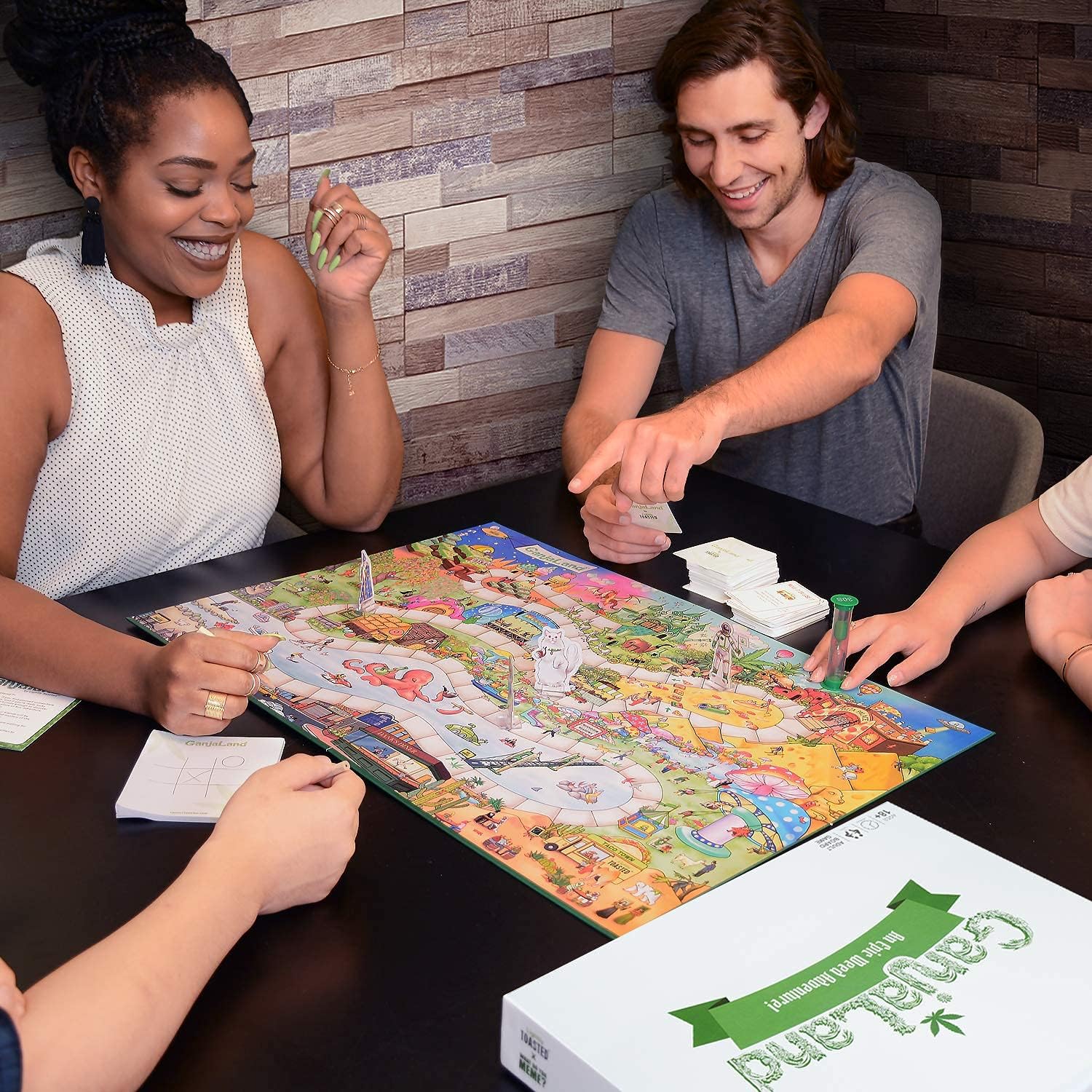 WHAT DO YOU MEME? What Do You Meme GanjaLand - An Epic Weed Adventure Board Game,White,Large