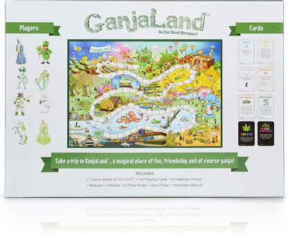 WHAT DO YOU MEME? What Do You Meme GanjaLand - An Epic Weed Adventure Board Game,White,Large
