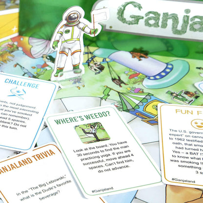WHAT DO YOU MEME? What Do You Meme GanjaLand - An Epic Weed Adventure Board Game,White,Large