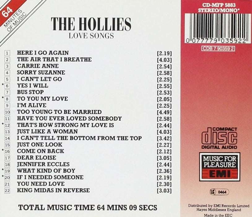 Hollies - Love Songs