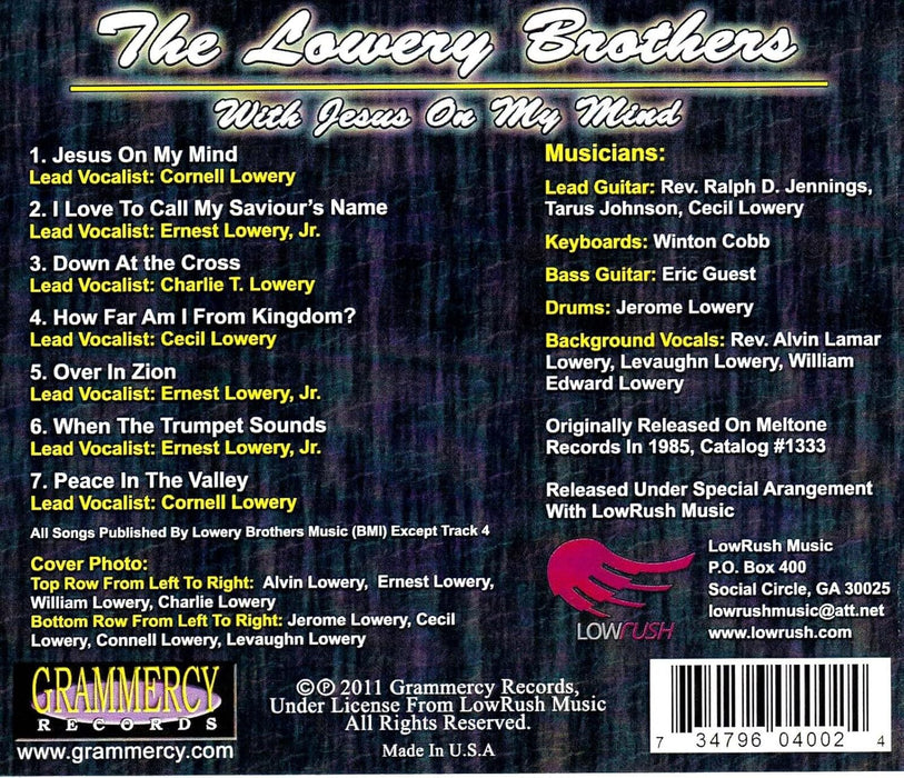 Lowery Brothers Of Montgomery Alabama (The) - With Jesus On My Mind