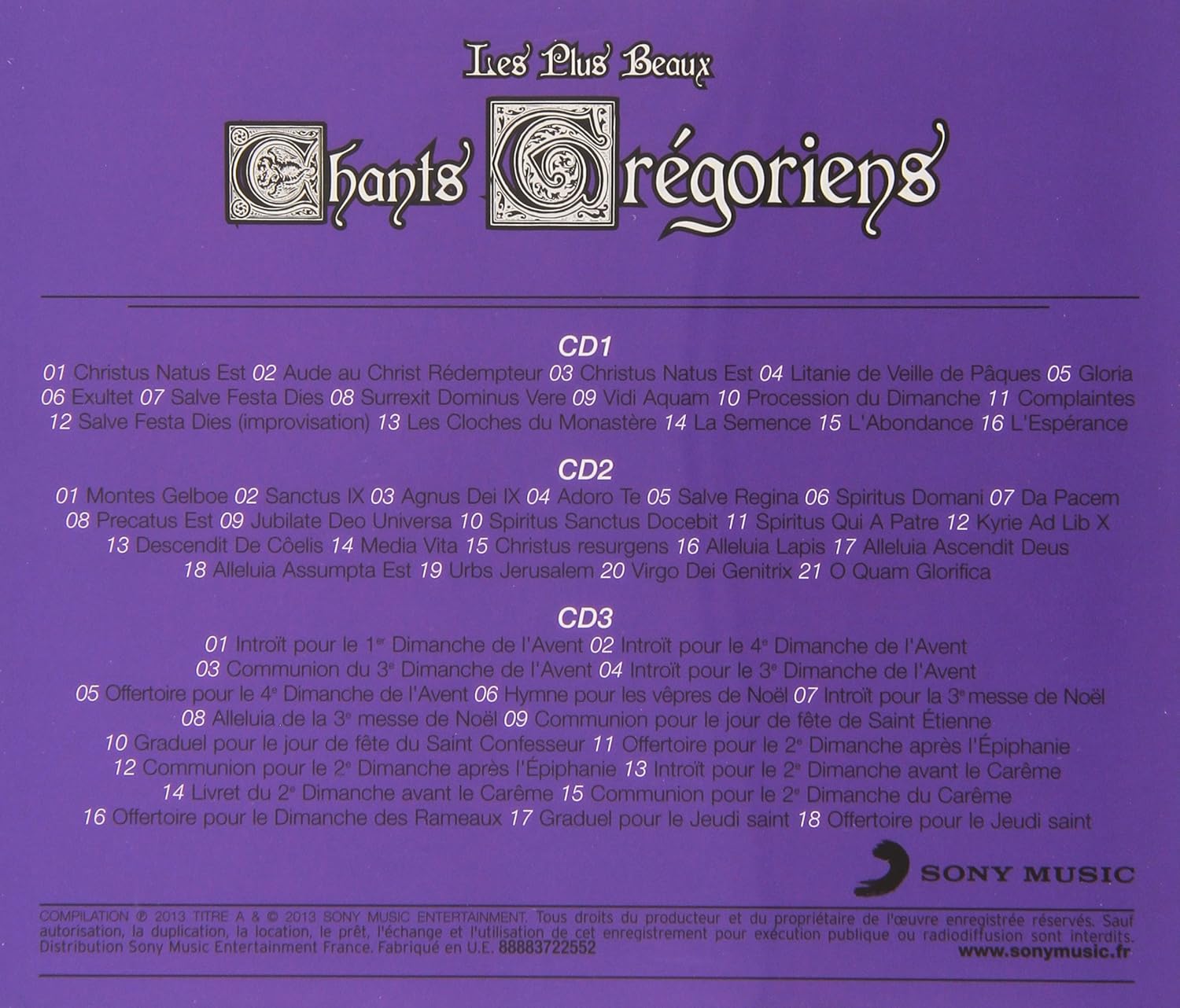 Les Plus Beaux Chants Grégoriens