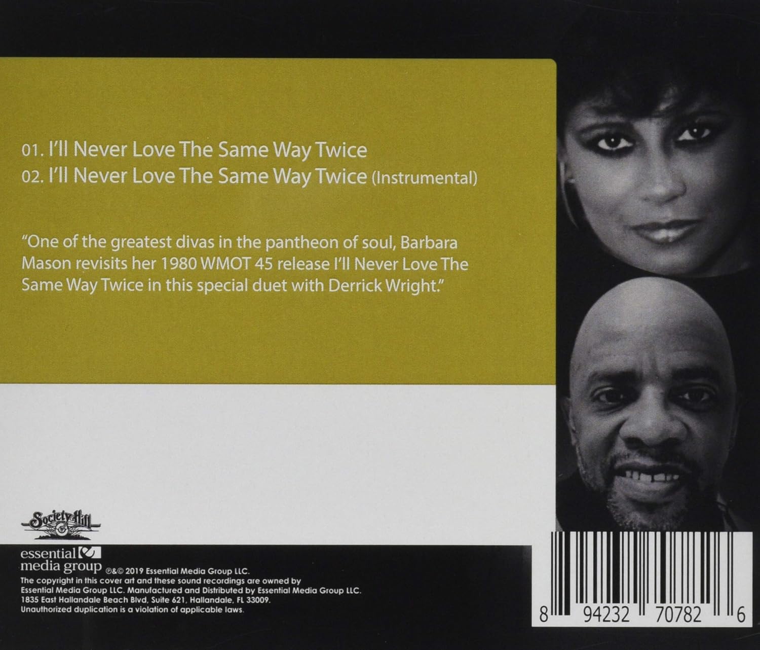 Barbara Mason - I`Ll Never Love The Same Way Twice