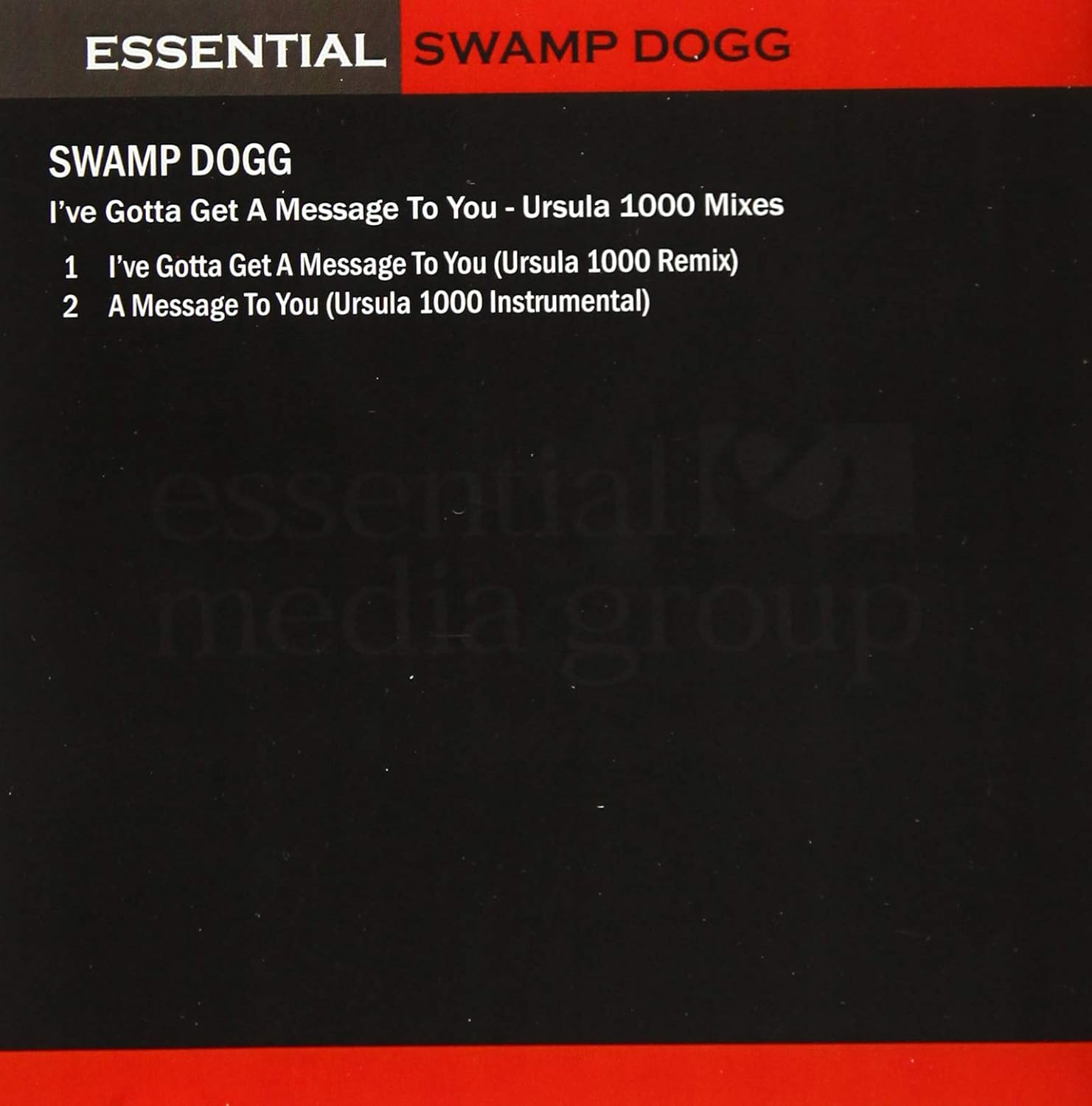 I've Gotta Get A Message To You: Ursula 1000 Mixes