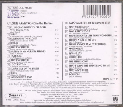 Louis Amstrong E Fats Waller