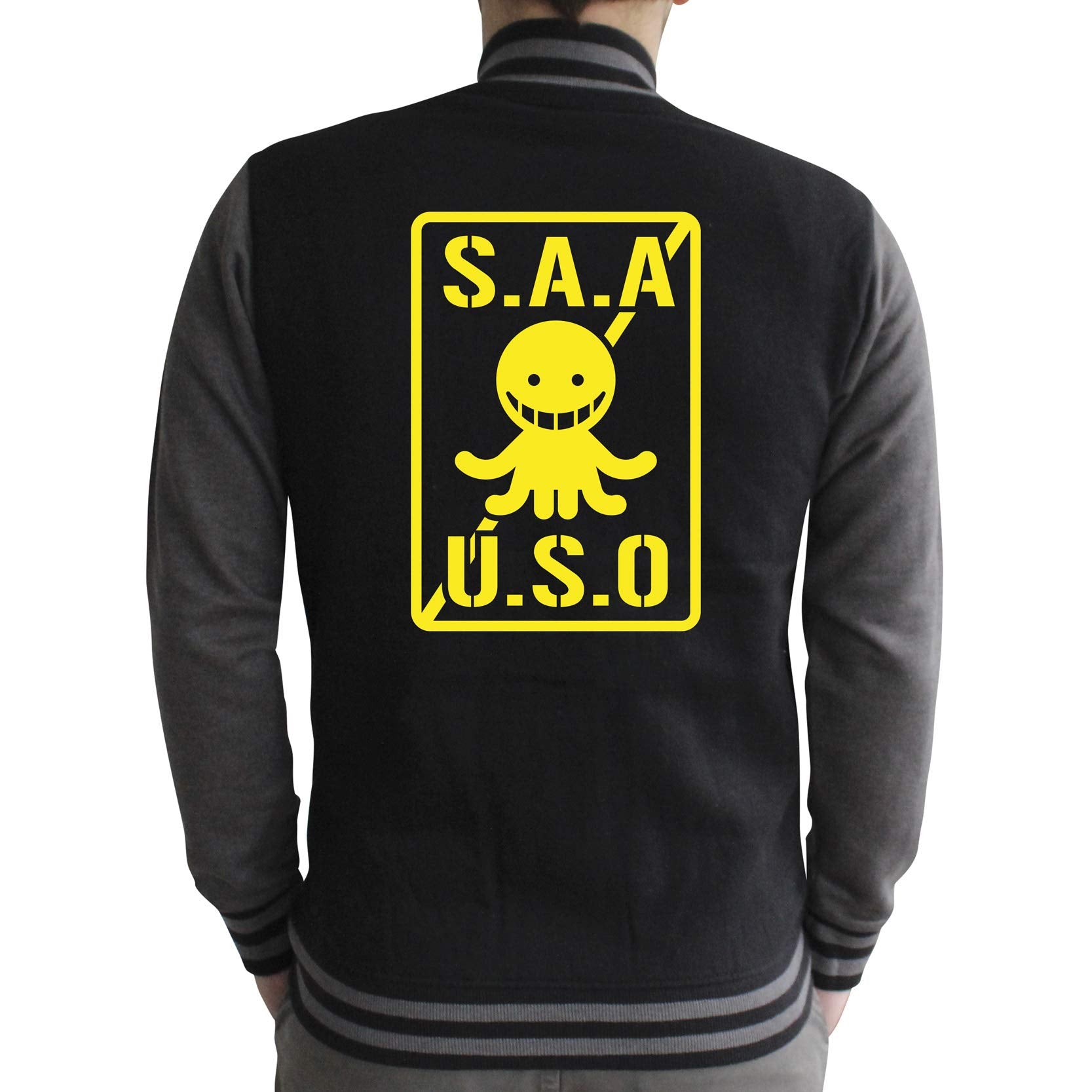 ABYstyle - ASSASSINATION CLASSROOM - Teddy - "S.A.A.U.S.O" - men - black / dark gray (M