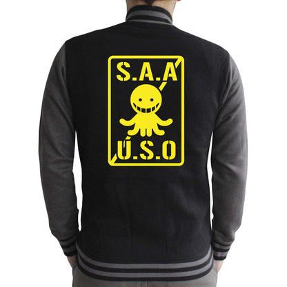 ABYstyle - ASSASSINATION CLASSROOM - Teddy - "S.A.A.U.S.O" - men - black / dark gray (M