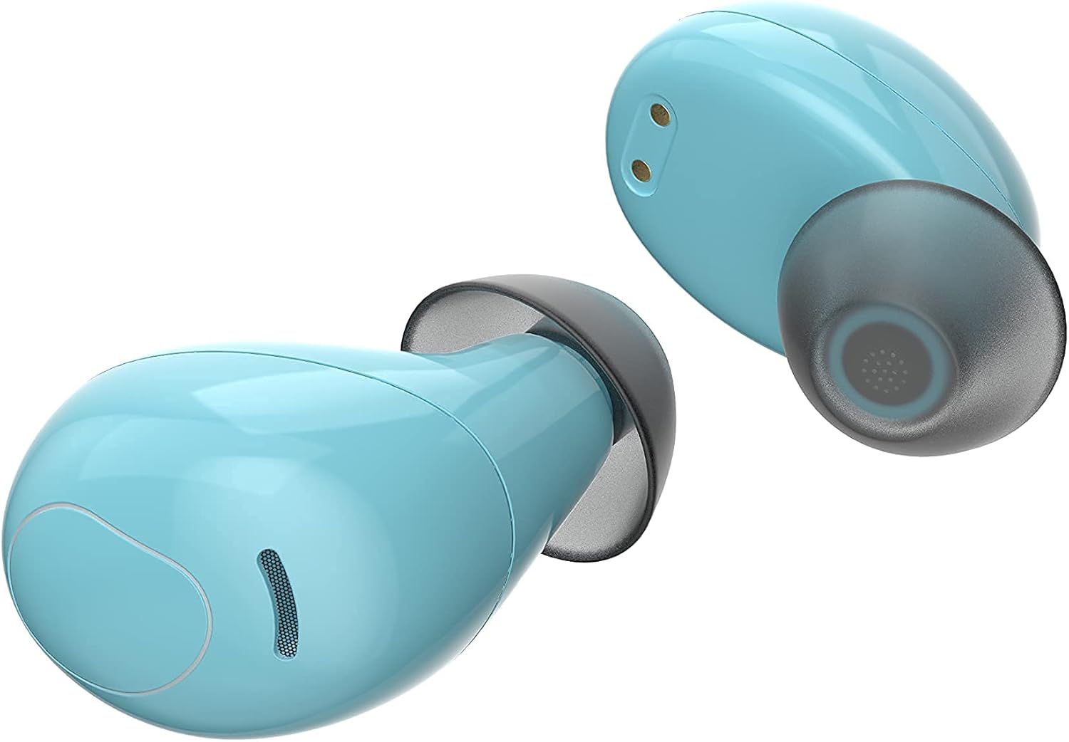 Ledwood: Luna Tws Earphones With Induction Charge Blue