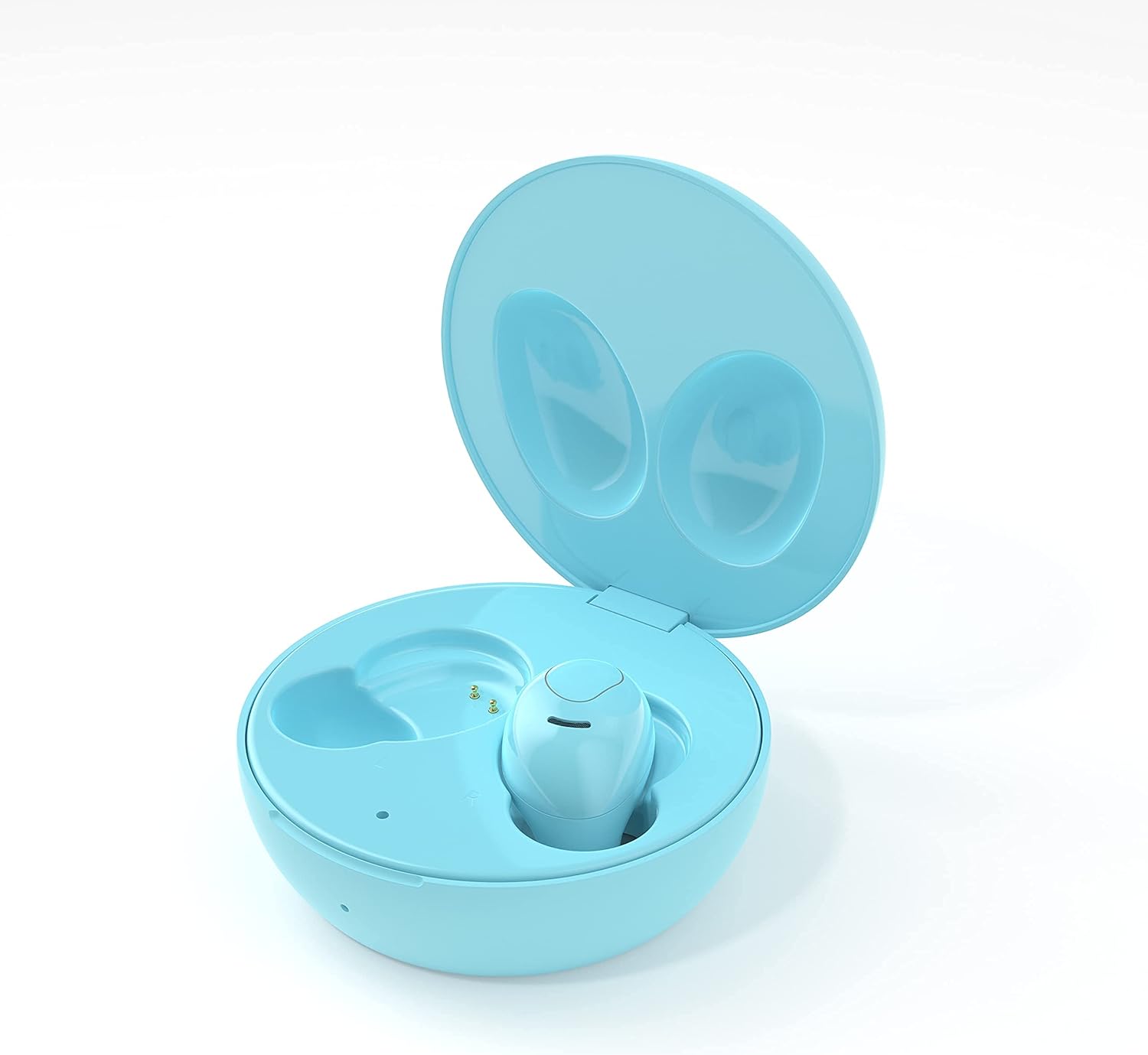 Ledwood: Luna Tws Earphones With Induction Charge Blue