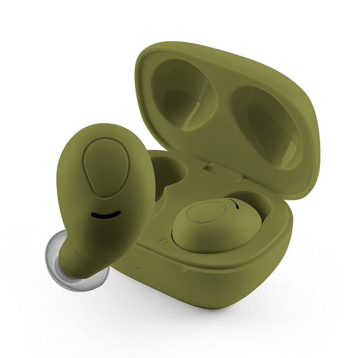Ledwood: Magellan Tws Earphoneswith Charging Box And Superbass Khaki