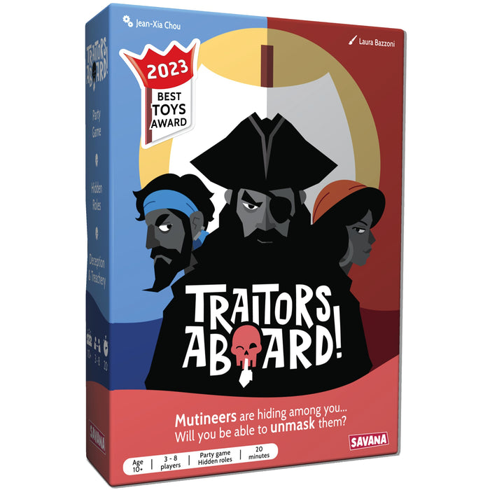 Verräter an Bord - Award Winning Secret Identity Party Game - Spaß, Strategie und Verrat | Leicht zu erlernen, 15 Minuten Runde | beliebte Spiele für 3-8 Spieler | Alter 10 +