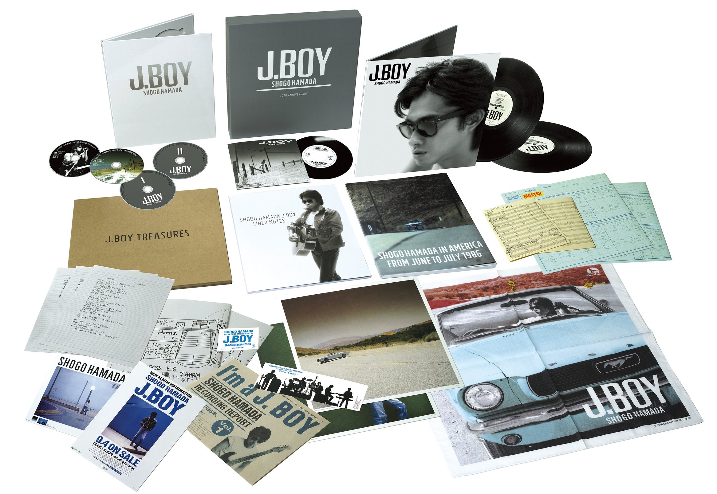 Shogo Hamada - J.Boy` 30Th Anniversary Box Set (4 Cd+2 Lp+7``+Dvd)