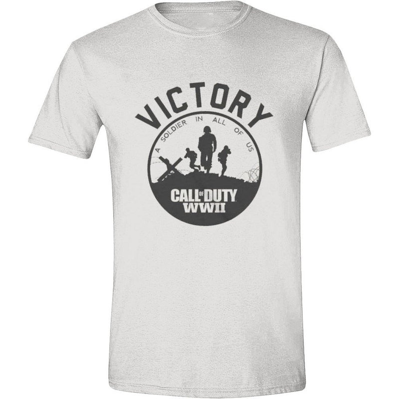 Call of Duty: WWII - Victory Herren T-Shirt - Weiß, Taille:L