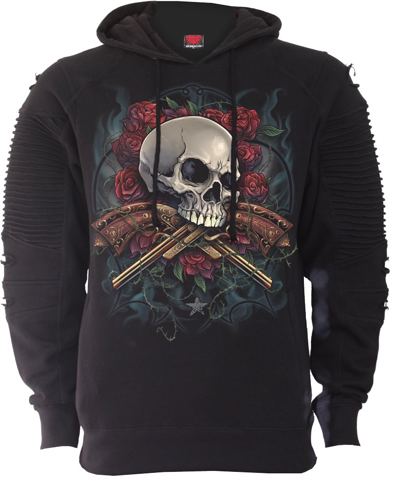 Spiral Direct Lord Have Mercy Felpa con Cappuccio Premium Biker Fashion Uomo