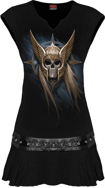 Spiral Angel Warrior Damen T-Shirt Schwarz S 95% Viskose, 5% Elasthan Slim Fit