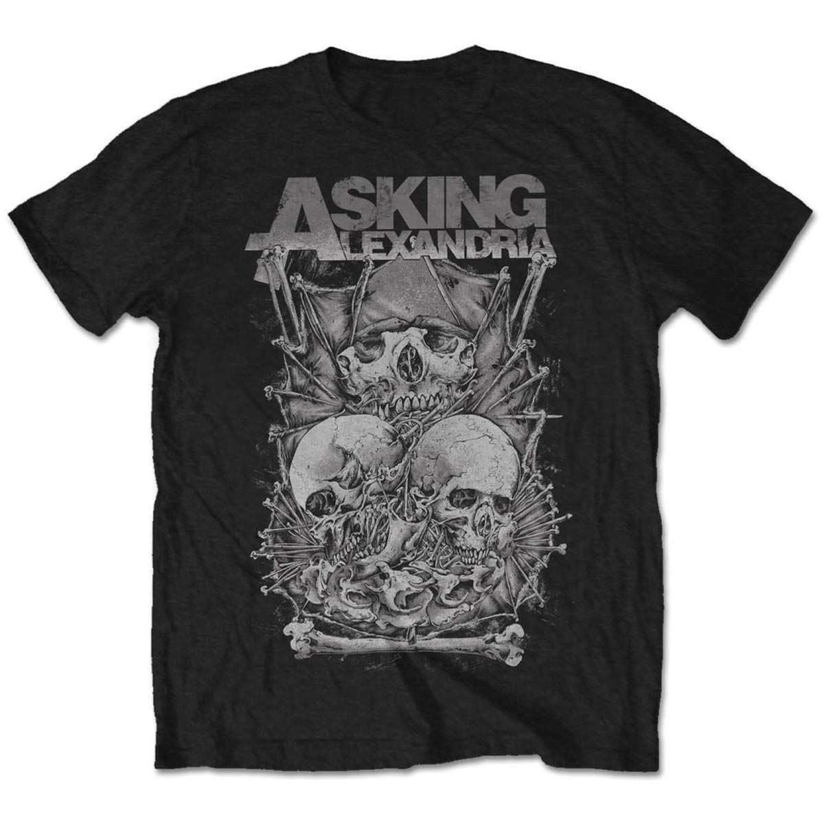 Asking Alexandria: Skull Stack (T-Shirt Unisex Tg. 2Xl)