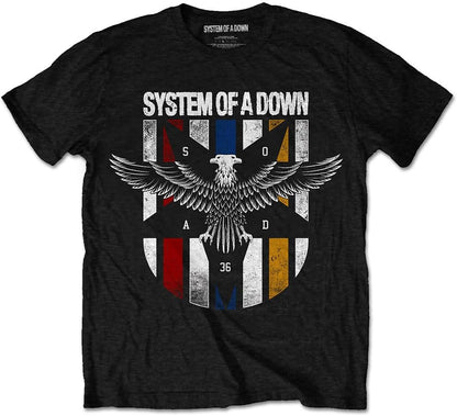Rock Off Officially Licensed Products Men's Eagle Colours T-Shirt