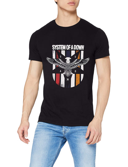 Rock Off Officially Licensed Products Men's Eagle Colours T-Shirt