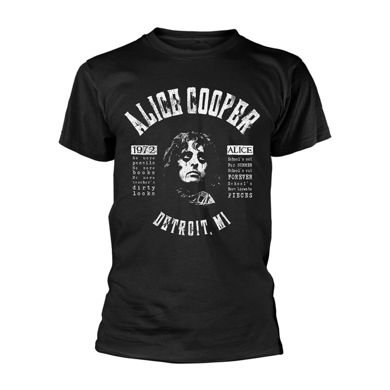 AC/DC Schools out Lyrics T-Shirt Uomo S Schwarz - Schwarz