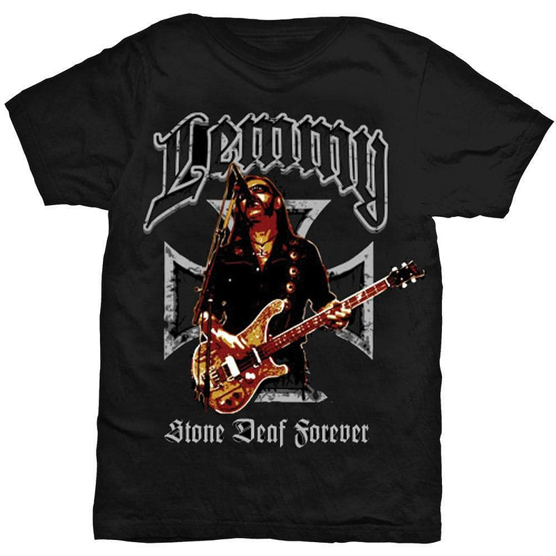 Lemmy: Iron Cross Stone Deaf Forever (T-Shirt Unisex Tg. M)